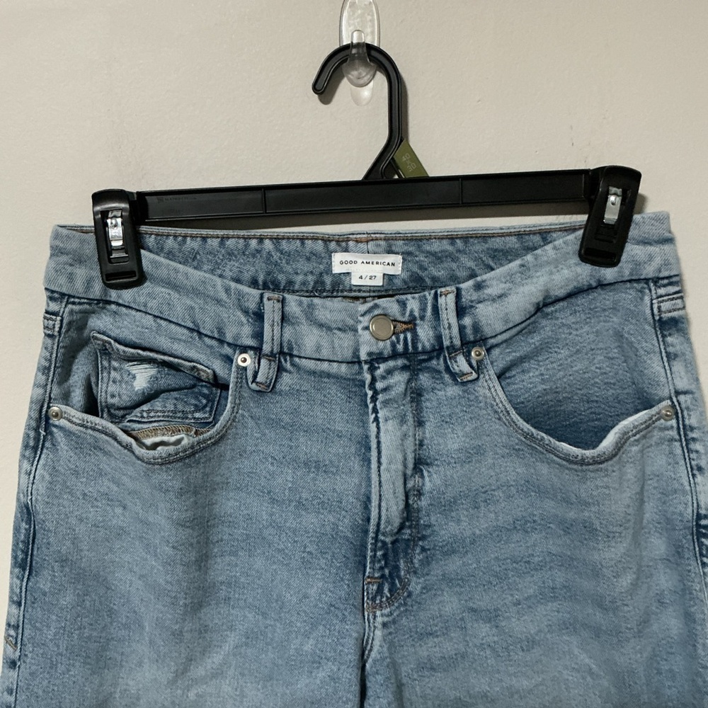 GOOD AMERICAN 90S LOOSE DRAWSTRING BELT JEANS
Indigo Size 27 - Picture 4 of 6